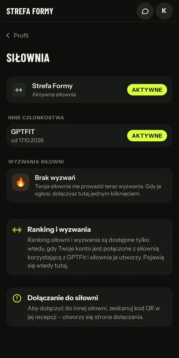 Siłownia: status, ranking i wyzwania