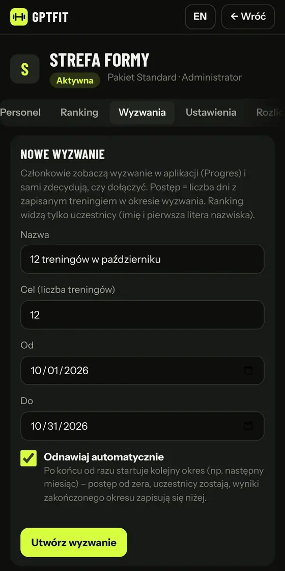 Wyzwania dla członków